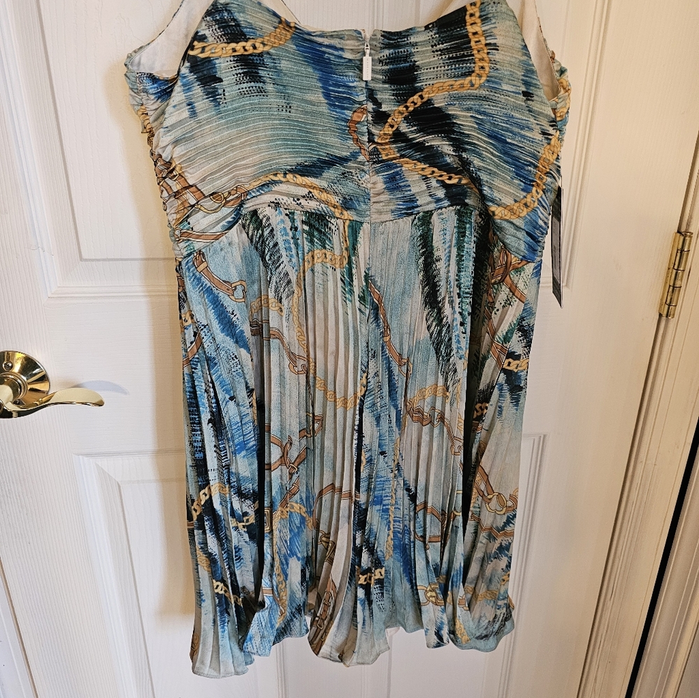 Marciano Blue Chain Reaction Romper.GUESS women's romper